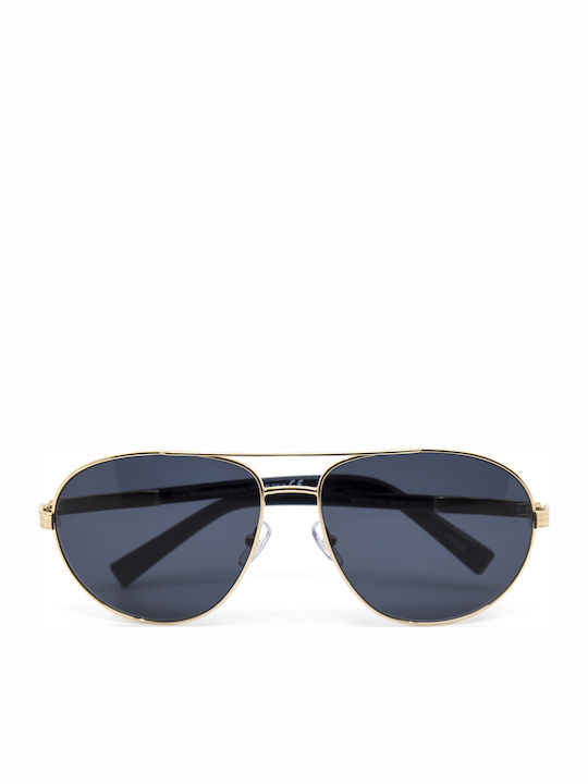 Zegna Men's Sunglasses with Gold Metal Frame EZ0011 28V