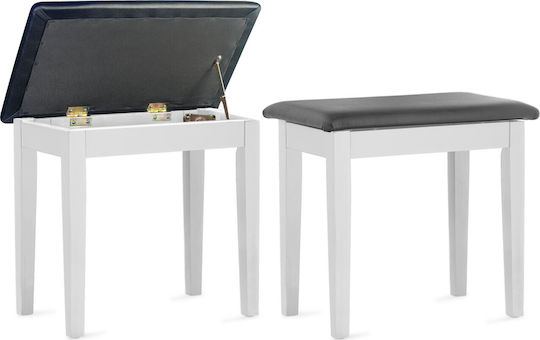 Stagg Σκαμπό Πιάνου Matt White Μ54xΠ32xΥ48cm