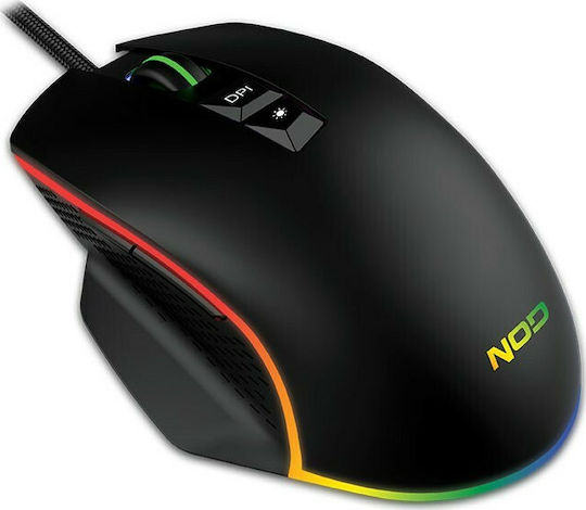 NOD Run Amok RGB Gaming Gaming Maus 6400 DPI Schwarz