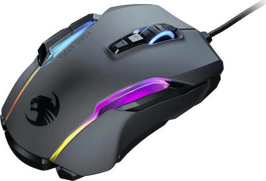 Roccat Kone AIMO Remastered RGB Gaming Gaming Maus 12000 DPI Schwarz
