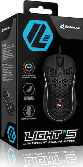 Sharkoon Light² S RGB Gaming Mouse 6200 DPI Black