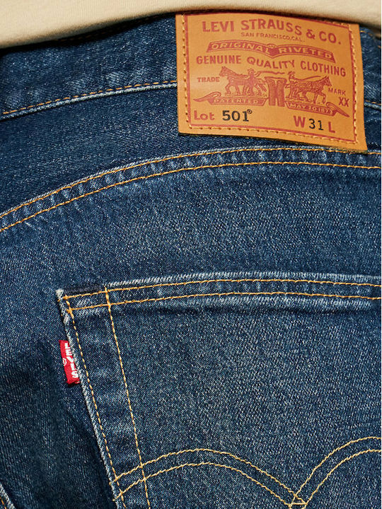 501 Original Herrenshorts Jeans Marineblau