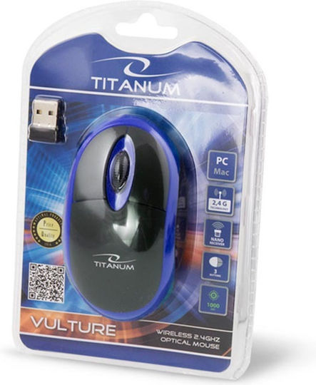 Esperanza Titanum 3D Vulture Kabellos Maus Blau