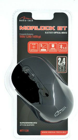 Media-Tech MT1120 Wireless Bluetooth Mouse Negru