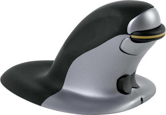 Fellowes Penguin RF Medium Wireless Ergonomic Vertical Mouse Gri