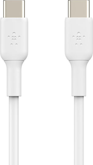 Belkin Boost Charge USB 2.0 Cable USB-C Male - USB-C 60W PD White 1m CAB003BT1MWH