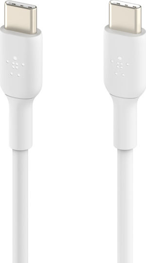Belkin Boost Charge USB 2.0 Cable USB-C Male - USB-C 60W PD White 1m CAB003BT1MWH