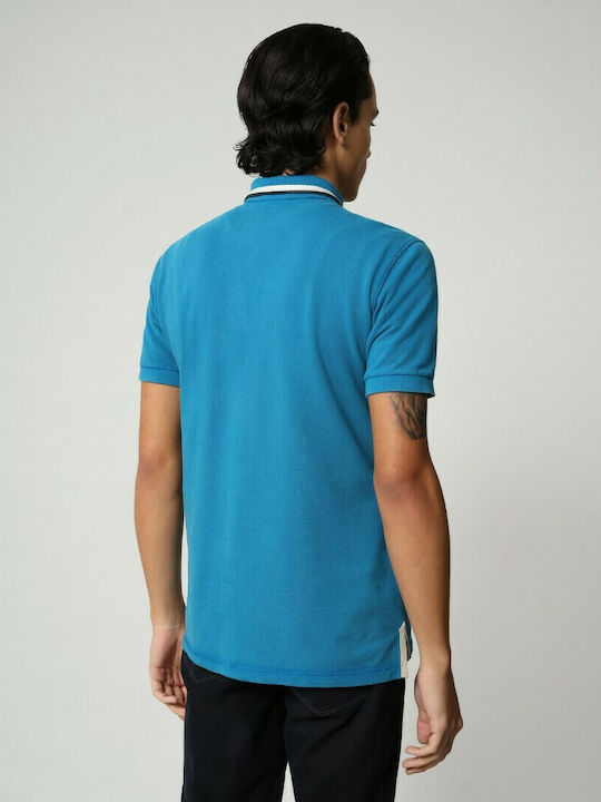 Napapijri Men's Short Sleeve Blouse Polo Light Blue