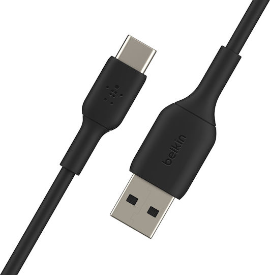 Belkin USB 2.0 Cable USB-C male - USB-A 15W Μαύρο 1m CAB001bt1MBK