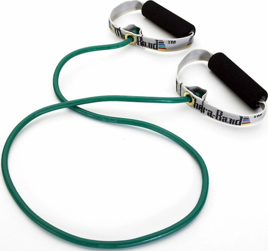 Thera-Band Gymtube Resistance Band Hard with Handles Green 1.40m