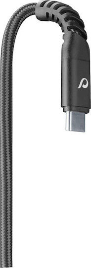 Cellular Line Tetra Cablu De Date USB De Tip C Braided USB 2.0 USB-C Masculin - USB-A Negru 1.2m TETRACABTYC1MK