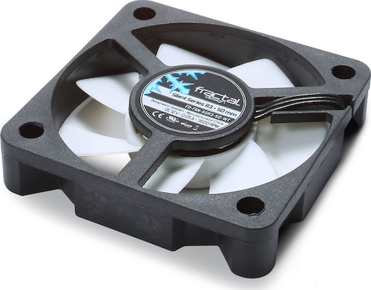 Fractal Design Silent Series R3 Вентилатор за Кутия 50mm (3500rpm / 6.8cfm) Без Светодиодно Осветление и Свързване 3-Pin Бял