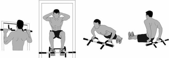 Tunturi Pull-Up Bar Door For User Up To 100kg