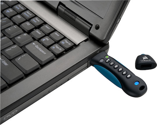 Corsair Padlock 3 64GB USB 3.0 Stick Μαύρο