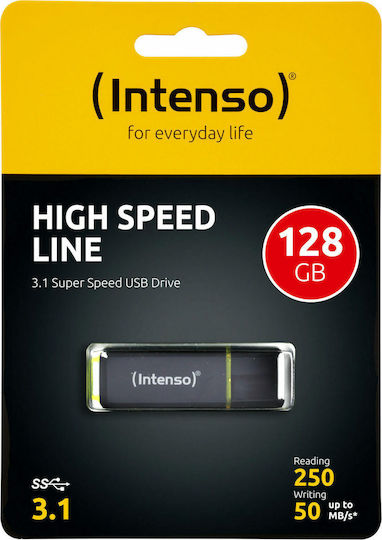 Intenso High Speed Line 128GB USB 3.1 Stick Black