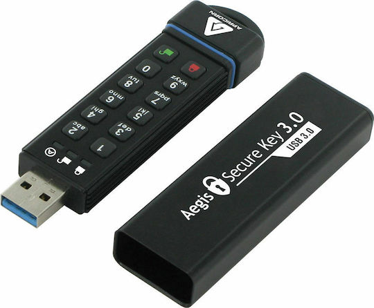 Apricorn Aegis SecureKey 32GB USB 3.0 Stick Μαύρο