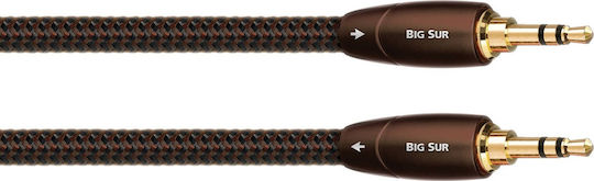 Audioquest Audioquest 3,5mm Klinkenkabel 3,5mm Stecker - 3,5mm Stecker Schwarz 2m mit Vergoldeten Anschlüssen Big Sur