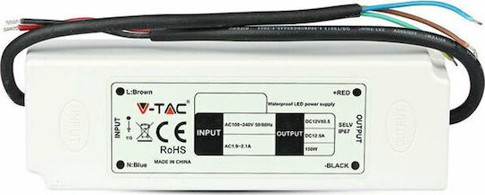 V-TAC Dimmbares LED-Netzteil Wasserdicht IP67 Leistung 60W mit Ausgangsspannung 12V