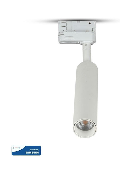 V-TAC VT-420 Μονό LED Ψυχρό Λευκό Σποτ σε Λευκό Χρώμα