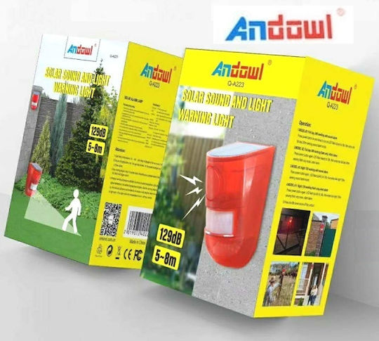 Andowl Autonomous Wireless Alarm System with Motion Detector