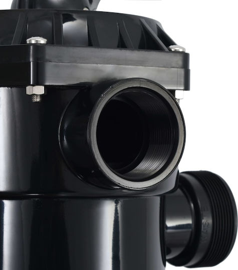 vidaXL Schwimmbadzubehör Mehrwegeventil für Sandfilter 6 Richtungen 1,5'' aus ABS