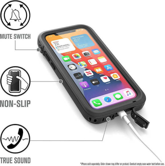 Catalyst Total Protection 360 Full Cover Πλαστικό 2mm Αδιάβροχο Μαύρο (iPhone 12)