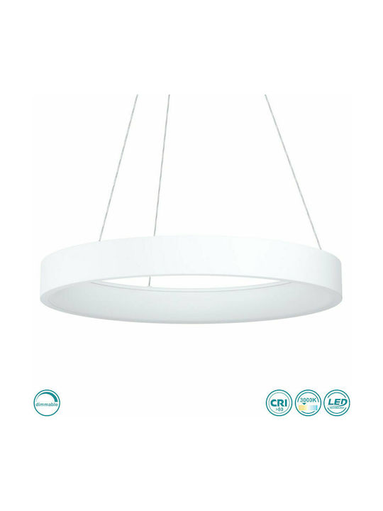 Eglo Campo Rosso Pendant Light LED with Warm White Light White