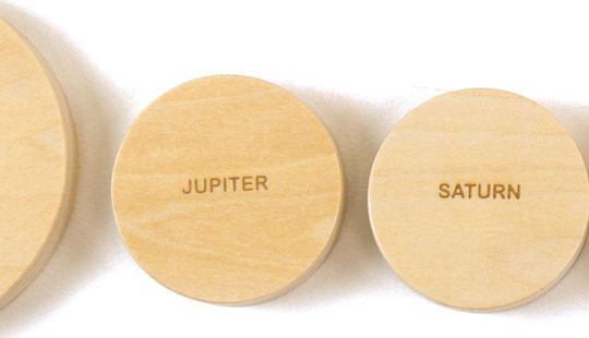 Holz Kinder Steckpuzzle Solar System 10pcs Andreu Toys