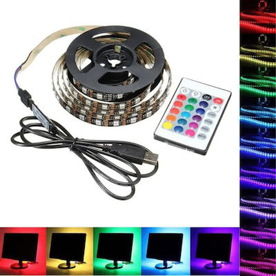 LED Streifen Versorgung USB (5V) RGB Länge 2m mit Fernbedienung Selbstklebend