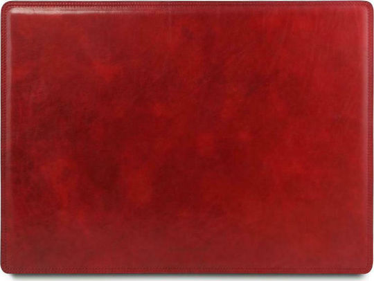 Tuscany Leather Office Set with Desk Pad Red 3 Pieces
