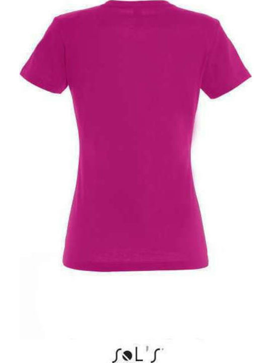 Sol's Imperial Women's Short Sleeve Promotional T-Shirt Fuchsia