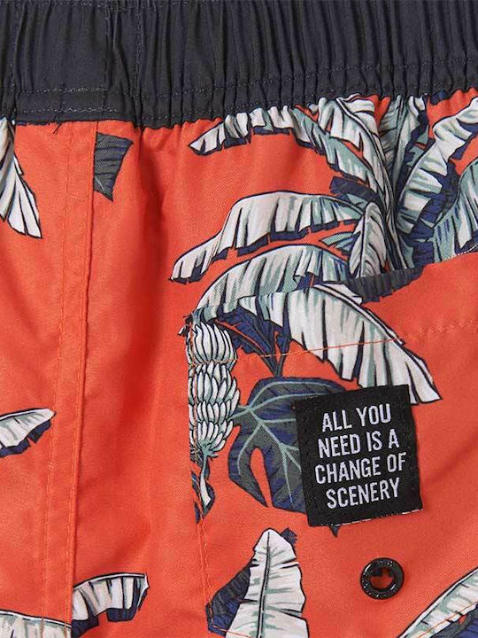 Mayoral Kids Swimwear Swim Shorts Orange