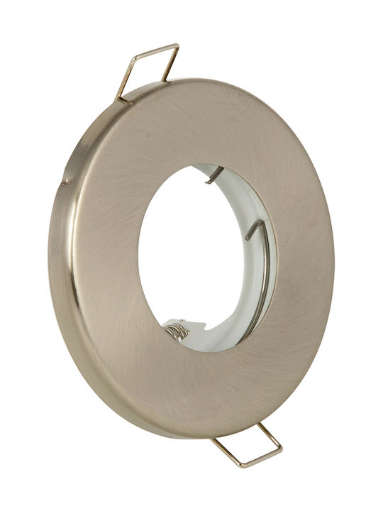 VK Lighting Στεγανό Σποτ Οροφής Εξωτερικού Χώρου GU5.3 MR16 σε Χρυσό Χρώμα 64173-033121