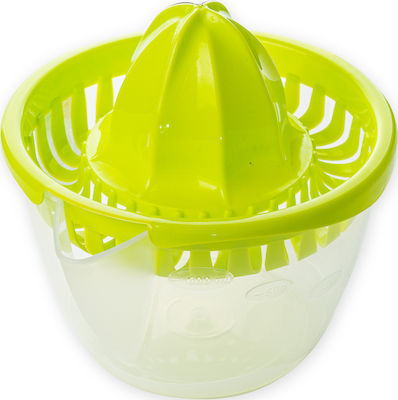 Hega Hogar Plastic Lemon Classic Juicer with Container Green