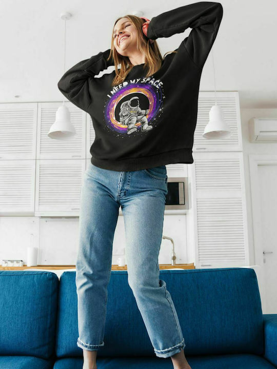 I Need My Space Sweatshirt W - BLACK