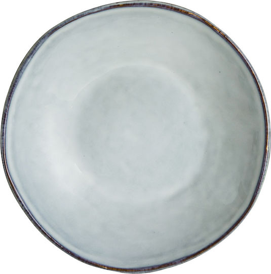 Dutch Rose Organic Teller Suppe Keramik Blue mit Durchmesser 23.5cm