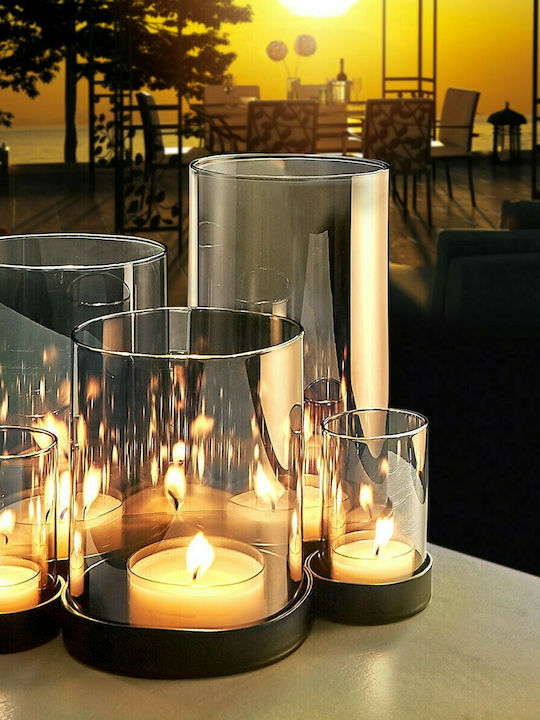 Philippi Lichtermeer Candle Holder suitable for Tealights Metal 6 Seats Black 25x25x20cm 1pcs