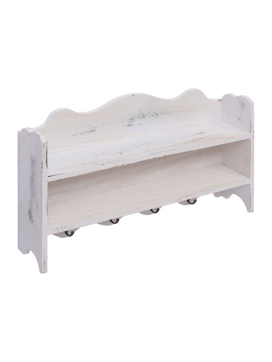 Ράφι Τοίχου Λευκό 50x10x30εκ.