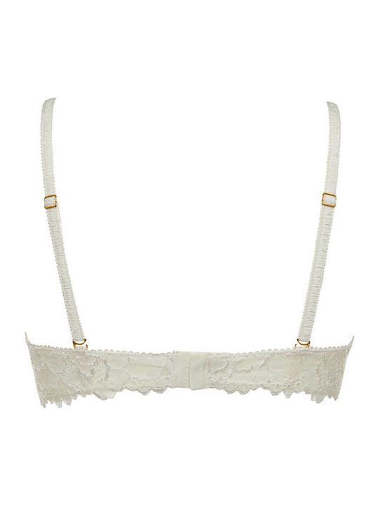 Silver Push Up Bra Beige