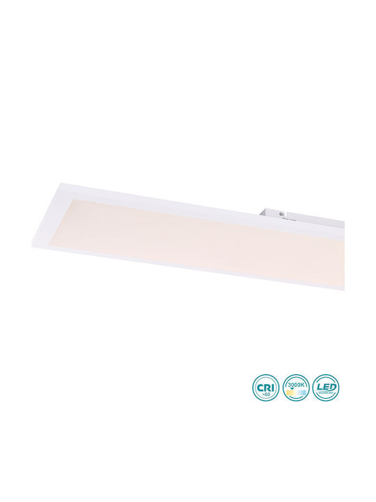 Globo Lighting Rosi Parallelogram Recessed LED Panel 40W 120x30cm