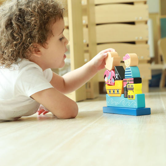 Viga Toys Magnetic Construction and Building Toys 3D Pirate for Children Aged 2 and Up