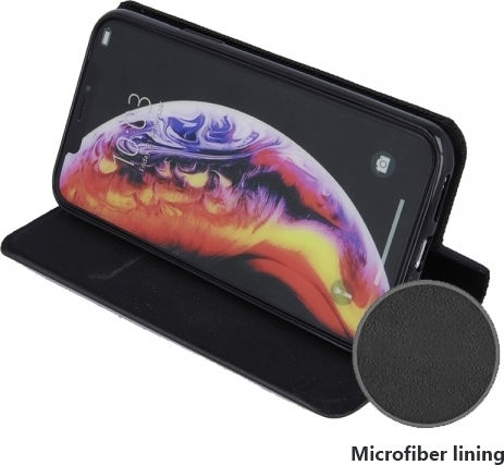 Senso Primo Book Synthetic Leather / Fabric Black (iPhone 12 mini)