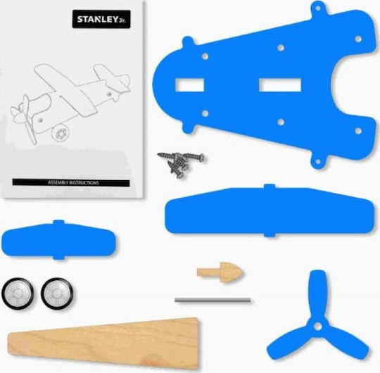 Stanley Jr Toys Wooden Construction Toy Light Plane Kit for Children 5+ years+ Years