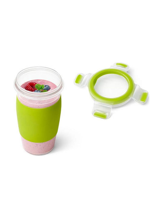 Emsa Microwave Plastic Lunch Box Clip & Go Green 450ml