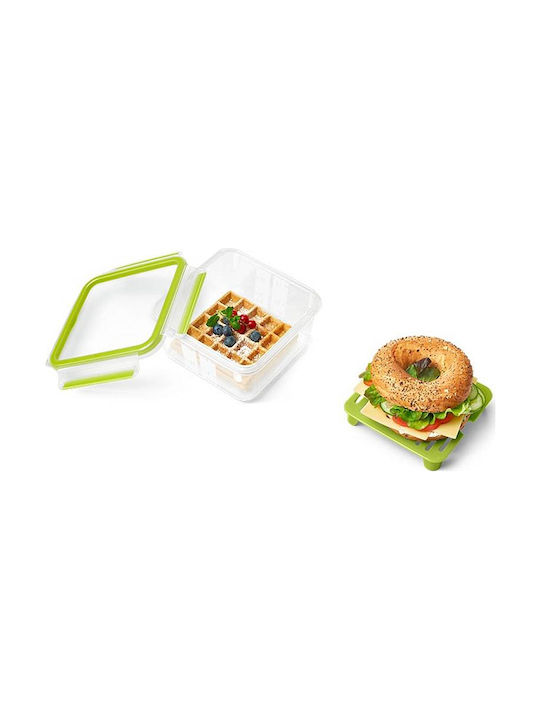 Emsa Clip & Go Lunchbox Kunststoff Green Geeignet für die Mikrowelle 1300ml 1Stück