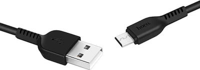 Hoco X20 Flash Regulat USB 2.0 spre micro USB Cablu Negru 1m (HOC-X20m-BK) 1buc