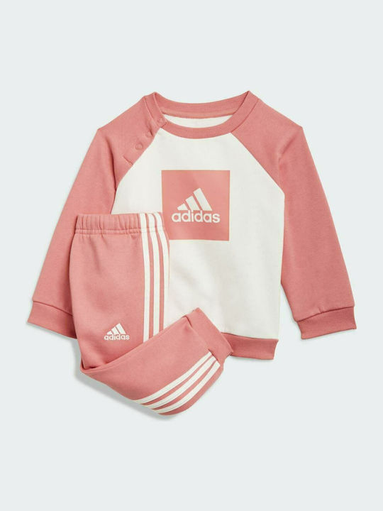 Adidas Kids Sweatpants Set Pink 2pcs