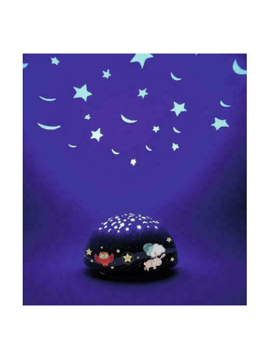 Moses Kids Projector Lamp Touch Έναστρος Ουρανός with Stars Projection Blue 14.5x14.5x7.8cm