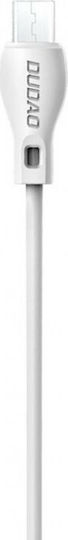 Dudao L4M Regular USB 2.0 to micro USB Cable Λευκό 2m 2.4A