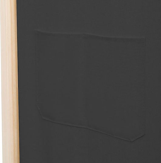vidaXL Decorative Room Divider Wooden with 4 Panels 200x170cm